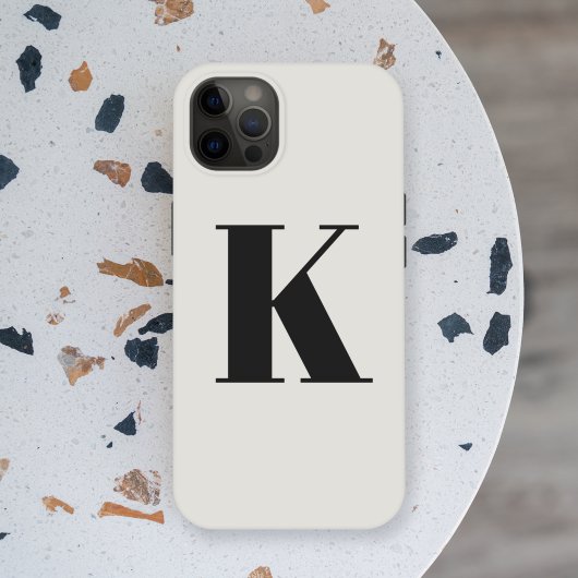 Brief initiaal | Monogram Modern Stylish Trendy Case-Mate iPhone Case