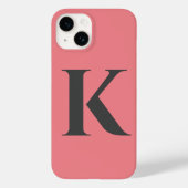 Brief initiaal | Monogram Modern Stylish Trendy Case-Mate iPhone Case (Achterkant)