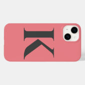 Brief initiaal | Monogram Modern Stylish Trendy Case-Mate iPhone Case (Achterkant (horizontaal))