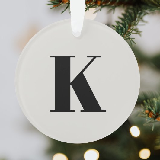 Brief initiaal | Monogram Modern Stylish Trendy Ornament