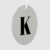 Brief initiaal | Monogram Modern Stylish Trendy Ornament (voorkant)