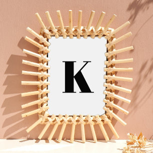 Brief initiaal   Monogram Modern Stylish Trendy Poster