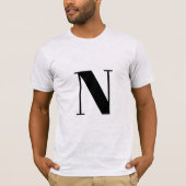 Brief initiaal | Monogram Modern Stylish Trendy T-shirt (Voorkant)