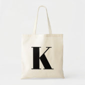 Brief initiaal | Monogram Modern Stylish Trendy Tote Bag (Voorkant)