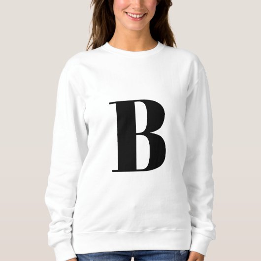 Brief initiaal | Monogram Modern Stylish Trendy Trui (Voorkant)