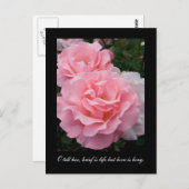 Brief is leven maar liefde is lang (Tennyson quote Briefkaart (Voorkant / Achterkant)