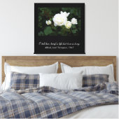 Brief is leven maar liefde is lang (Tennyson quote Canvas Afdruk (Insitu (Slaapkamer))