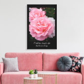 Brief is leven maar liefde is lang (Tennyson quote Canvas Afdruk (Insitu (Woonkamer))