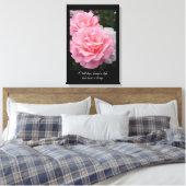 Brief is leven maar liefde is lang (Tennyson quote Canvas Afdruk (Insitu (Slaapkamer))