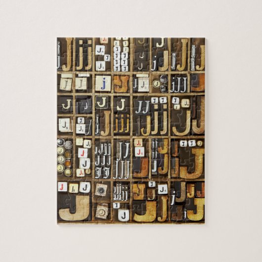 Brief J Legpuzzel (Verticaal)