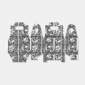 Brief J Middeleeuws Monogram Art Nouveau Bedankdoosjes (Uitgevouwen)
