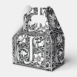 Brief J Middeleeuws Monogram Art Nouveau Bedankdoosjes