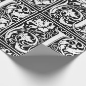 Brief J Middeleeuws Monogram Art Nouveau Cadeaupapier (Hoek)