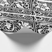 Brief J Middeleeuws Monogram Art Nouveau Cadeaupapier (Hoek)