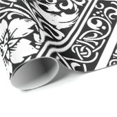 Brief J Middeleeuws Monogram Art Nouveau Cadeaupapier (Rol Hoek)