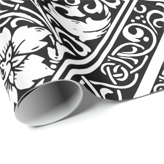 Brief J Middeleeuws Monogram Art Nouveau Cadeaupapier (Rol Hoek)