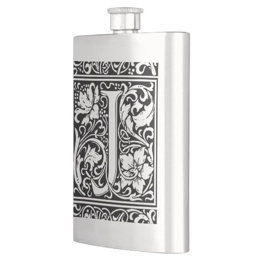 Brief J Middeleeuws Monogram Art Nouveau Flacon (Links)