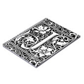 Brief J Middeleeuws Monogram Art Nouveau Notitieboek (Linkerzijde)