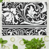 Brief J Middeleeuws Monogram Art Nouveau Theedoek (Gevouwen)