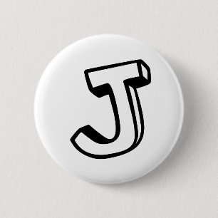 Brief J Ronde Button 5,7 Cm