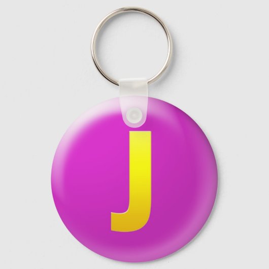 Brief J Sleutelhanger (Voorkant)