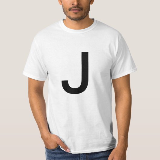Brief J T-shirt (Voorkant)