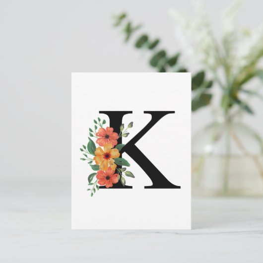 Brief k briefkaart (Staand voorkant)