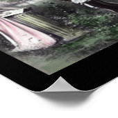 BRIEF K - monogram Alfabet Briefkaart Art Poster (Hoek)