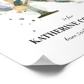 Brief K Nieuwe babymonogram Birth Print Greenery (Hoek)