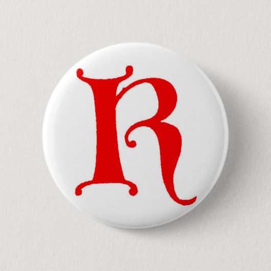 Brief K Ronde Button 5,7 Cm (Voorkant)