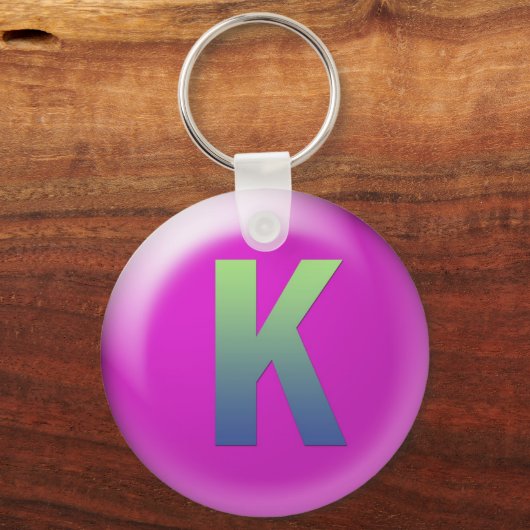 Brief K Sleutelhanger (Voorkant)