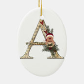 Brief - kerstversiering keramisch ornament (Achterkant)