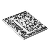 Brief L Middeleeuws Monogram Art Nouveau Notitieblok (Schuin)