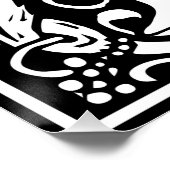 Brief L Middeleeuws Monogram Art Nouveau Poster (Hoek)