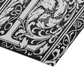 Brief L Middeleeuws Monogram Art Nouveau Snijplank (Hoek)