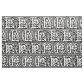 Brief L Middeleeuws Monogram Art Nouveau Stof (Fat Quarter)