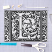 Brief L Middeleeuws Monogram Art Nouveau Tissuepapier (Craft)