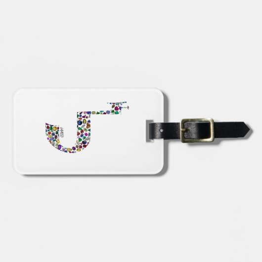 Brief "LAMED" Bagagelabel (Voorkant horizontaal)