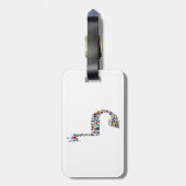 Brief "LAMED" Bagagelabel (Achterkant verticaal)