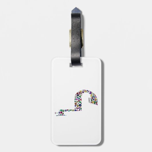 Brief "LAMED" Bagagelabel (Achterkant verticaal)