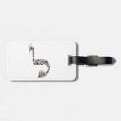 Brief "LAMED" Bagagelabel (Achterkant horizontaal)