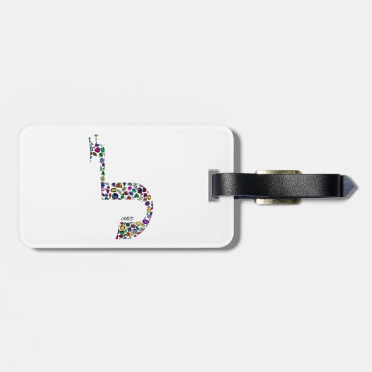 Brief "LAMED" Bagagelabel (Achterkant horizontaal)