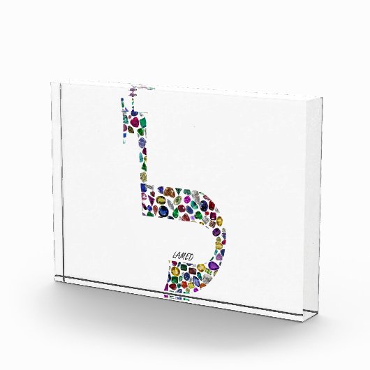 Brief "LAMED" Fotoblokken (Rechts)