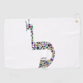 Brief "LAMED" Golfhanddoek (Horizontaal)