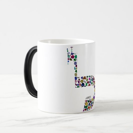 Brief "LAMED" Magische Mok (Voorkant links)