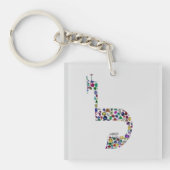 Brief "LAMED" Sleutelhanger (voorkant)