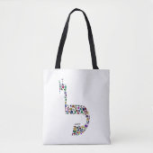 Brief "LAMED" Tote Bag (Voorkant)