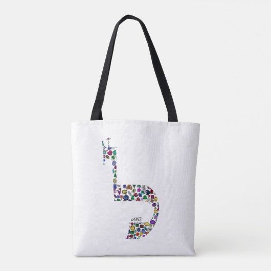 Brief "LAMED" Tote Bag (Achterkant)