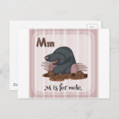 Brief M Briefkaart (Voorkant / Achterkant)