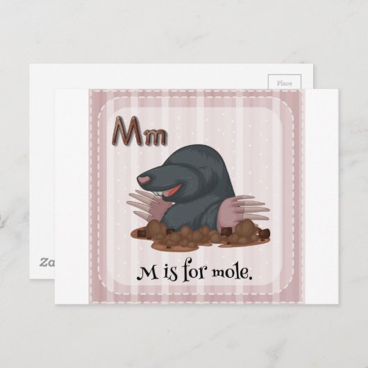 Brief M Briefkaart (Voorkant / Achterkant)